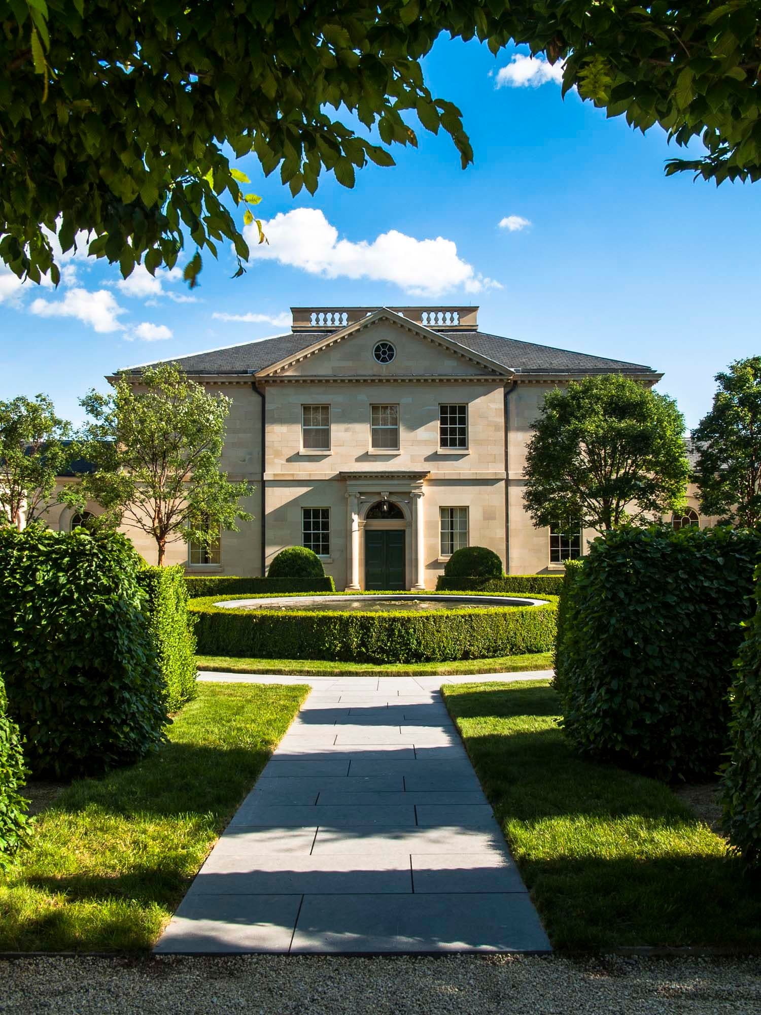 Private garden New Jersey estate landscape