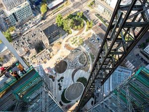 Warsaw Spire: making of … the "Plac Europejski" or European Square