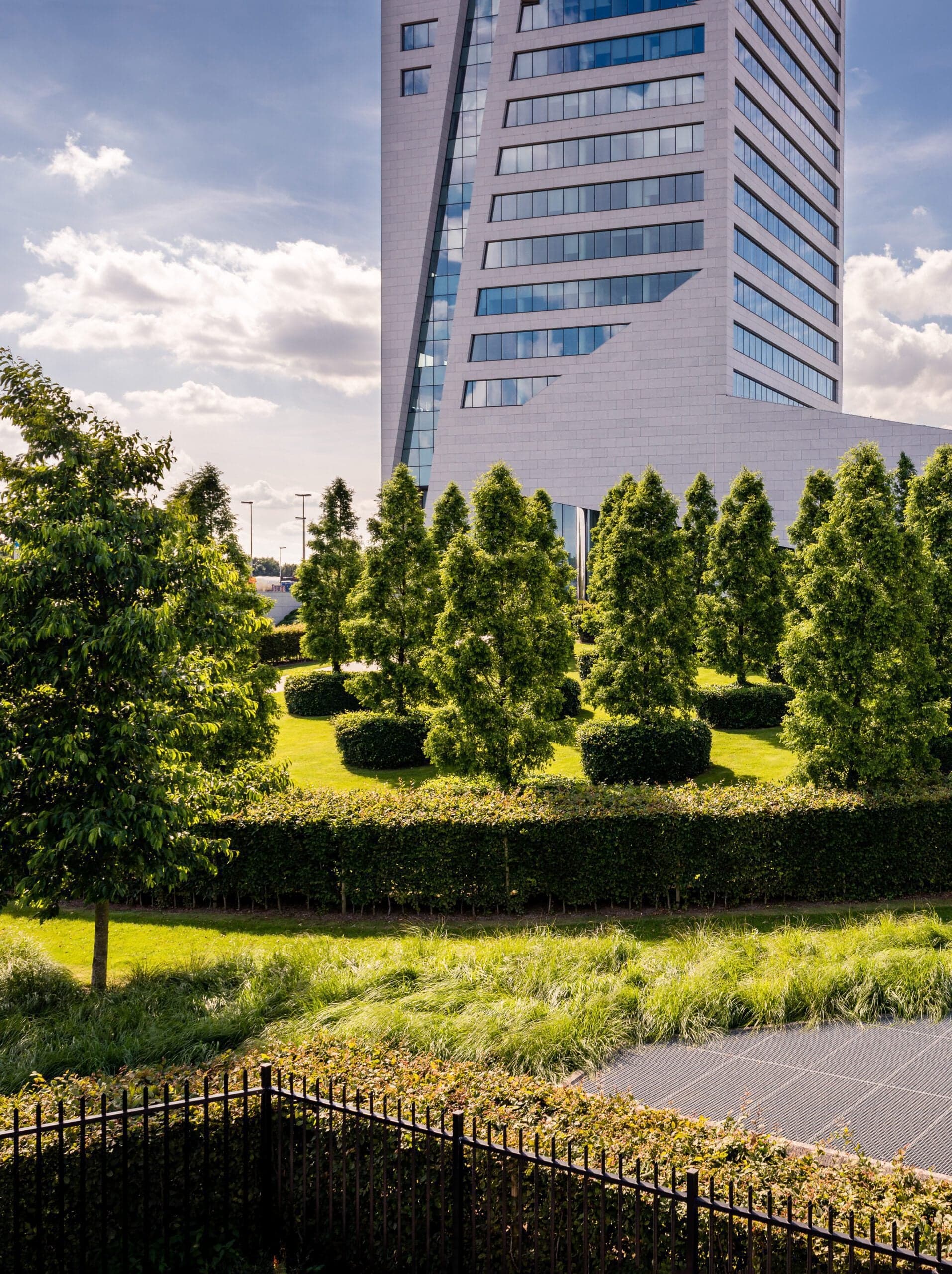 MG Tower roof garden above underground garage