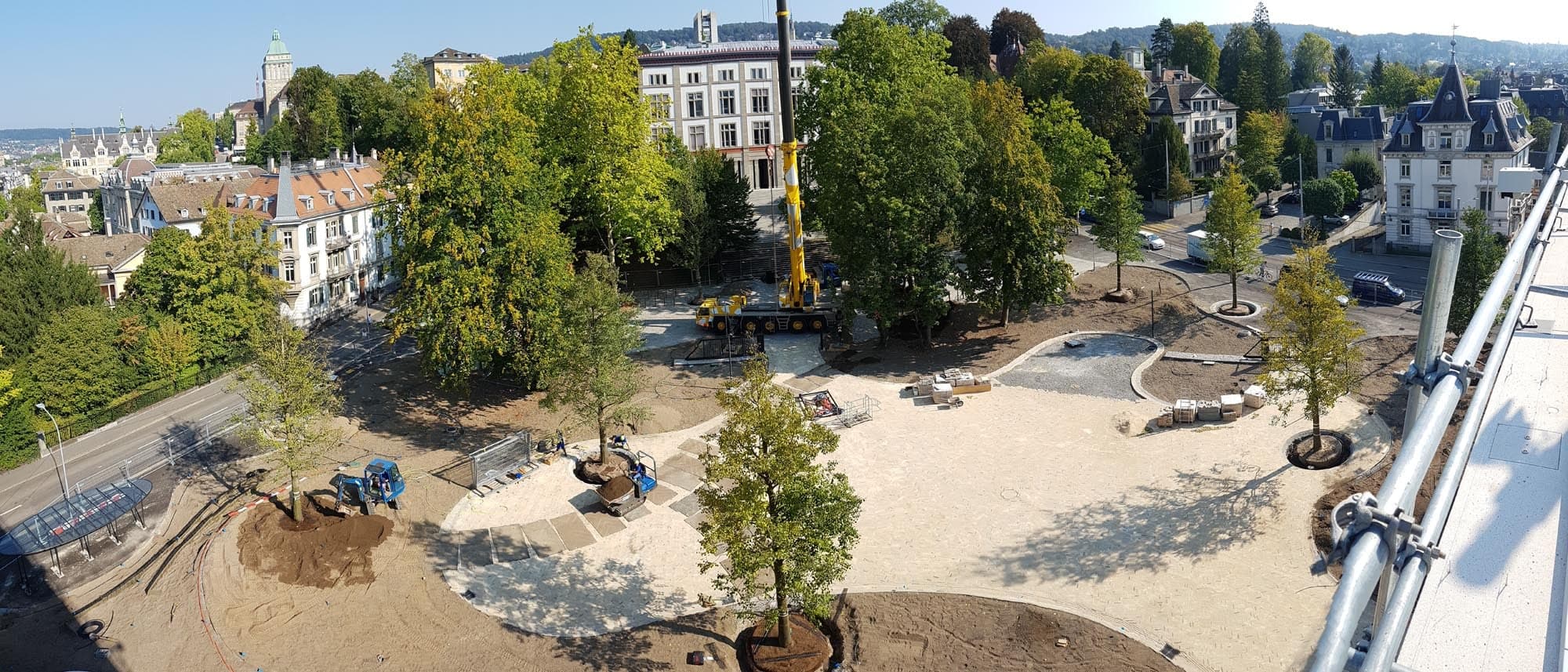 Landscape works at the Kunsthaus Zürich (CH) in full swing!