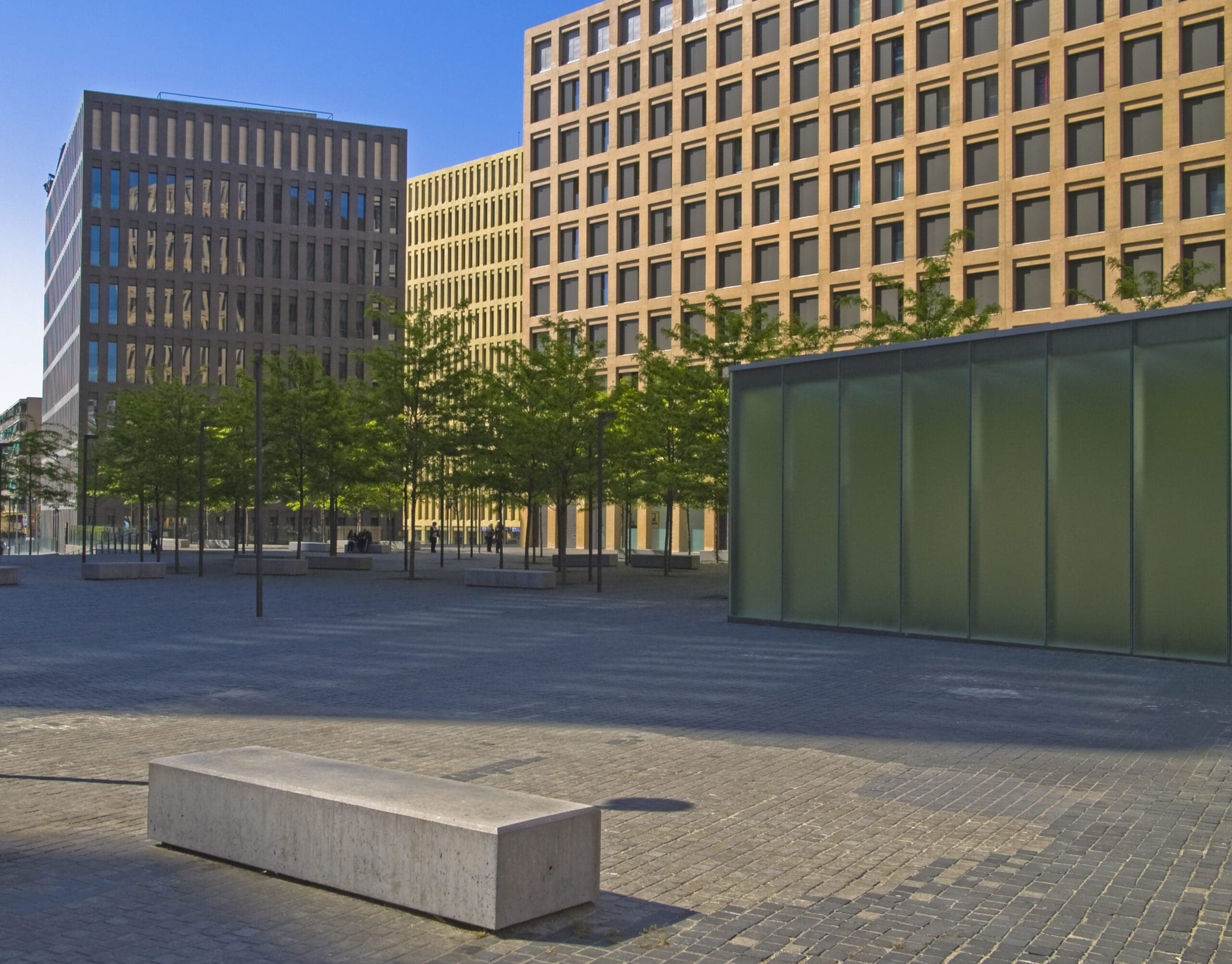 City of Justice Barcelona public plaza and office buildings