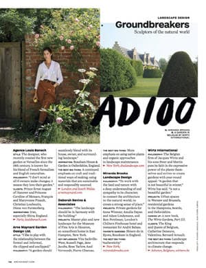 Wirtz is part of the 2017 AD100 (ARCHITECTURAL DIGEST)