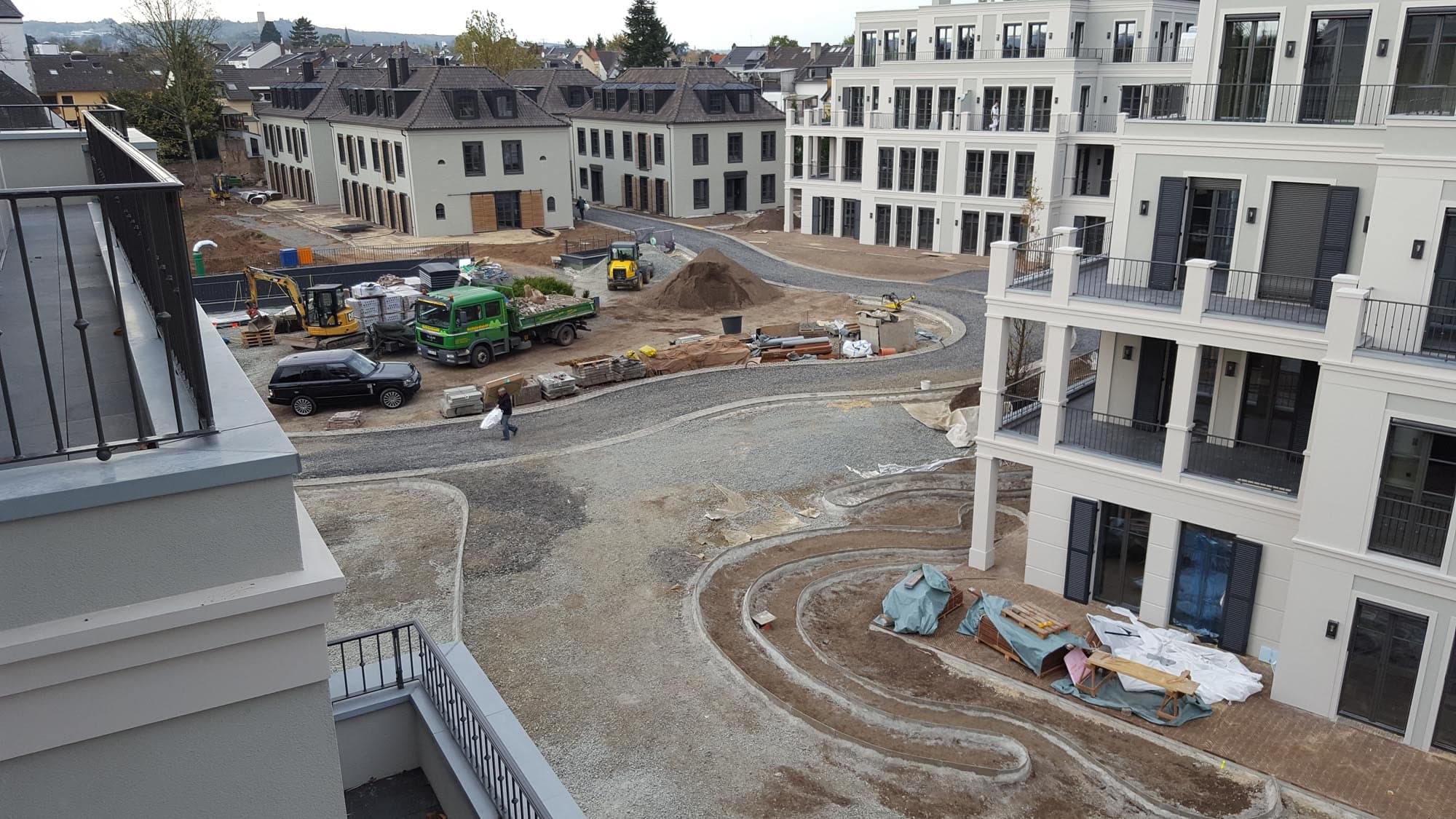 Rheinblick Residences Bonn, landscape construction in progress