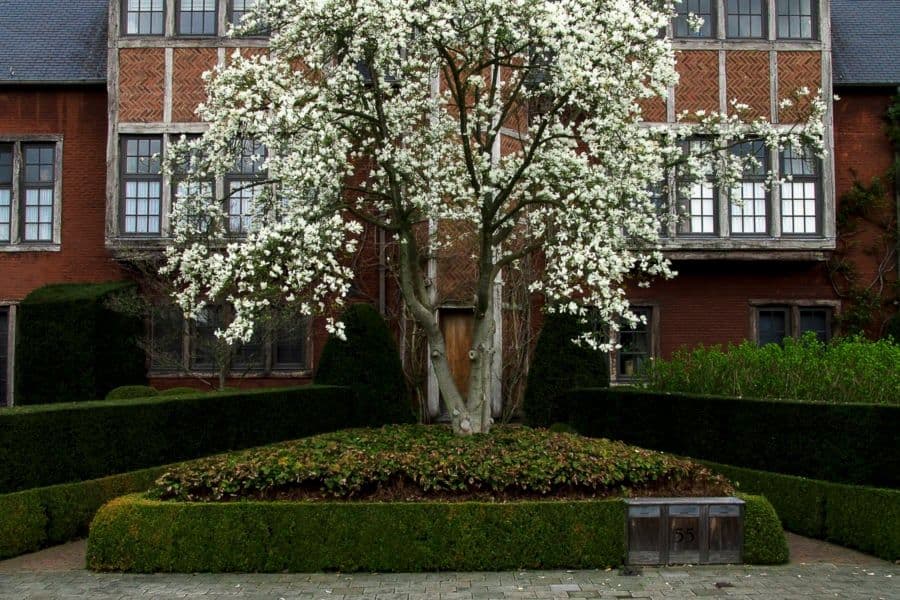 Herbosch garden front view