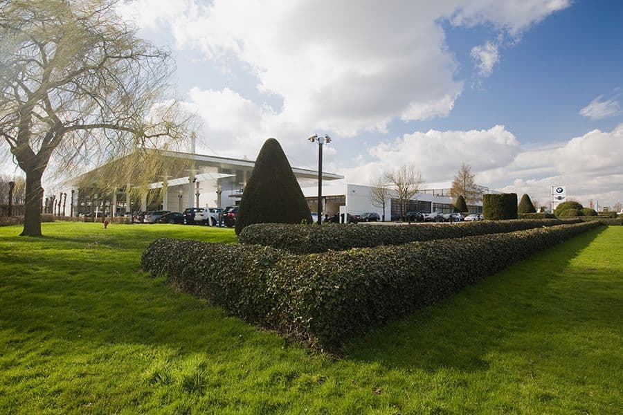 BMW Belux Bornem garden overview