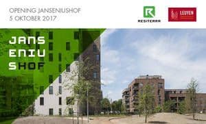Opening public park at Janseniushof, Leuven, Belgium
