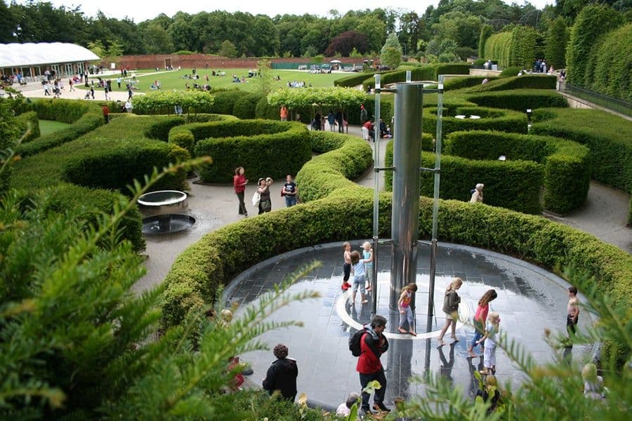 Alnwick Garden ornamental garden view