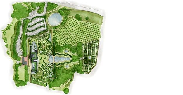 Alnwick Garden masterplan drawing