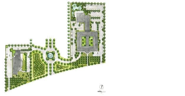 Léopold Square Office Park site plan