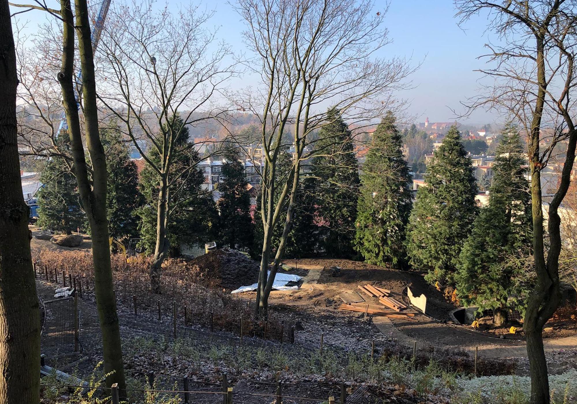 Landscape construction in progress: Private Garden, Czech Republic